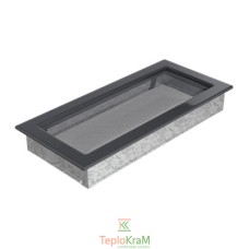 Вентиляционная решетка Kratki 37G 17x37 см, графитовая