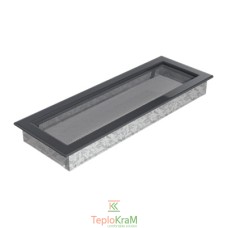Вентиляционная решетка Kratki 49G 17x49 см, графитовая