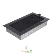 Вентиляційна решітка Kratki 30GX 17x30 см, графітова, з жалюзі