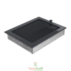 Вентиляционная решетка Kratki 22/30GX 22x30 см, графитовая, с жалюзи