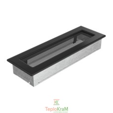 Вентиляційна решітка Kratki 32C 11x32 см, чорна