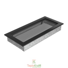 Вентиляционная решетка Kratki 37C 17x37 см, черная