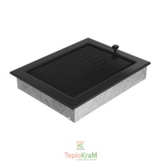 Вентиляционная решетка Kratki 22/30CX 22x30 см, черная, с жалюзи