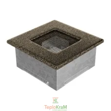 Вентиляционная решетка Kratki 117CZ 11x17 см, черно-золотая
