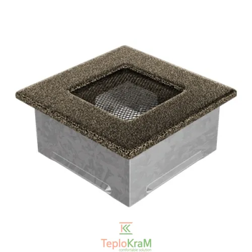 Вентиляционная решетка Kratki 117CZ 11x17 см, черно-золотая