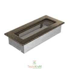 Вентиляционная решетка Kratki 24CZ 11x24 см, черно-золотая