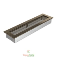 Вентиляційна решітка Kratki 42CZ 11x42 см, чорно-золота