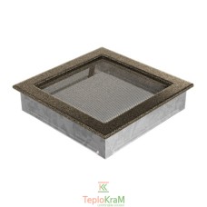 Вентиляционная решетка Kratki 22CZ 22x22 см, черно-золотая