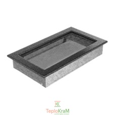 Вентиляционная решетка Kratki 30CS 17x30 см, черно-серебряная