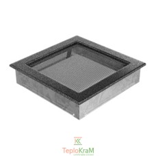 Вентиляционная решетка Kratki 22CS 22x22 см, черно-серебряная