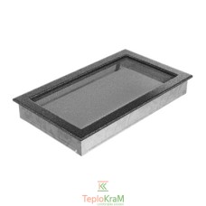 Вентиляционная решетка Kratki 22/37CS 22x37 см, черно-серебряная