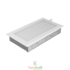Вентиляційна решітка Kratki Oskar 30OBX 17x30 см, біла, з жалюзі