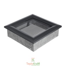Вентиляційна решітка Kratki Oskar 17OG 17x17 см, графітова