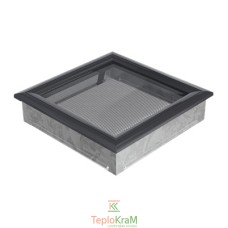 Вентиляційна решітка Kratki Oskar 22OG 22x22 см, графітова