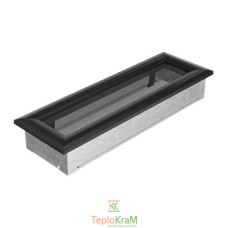 Вентиляційна решітка Kratki Oskar 32OC 11x32 см, чорна