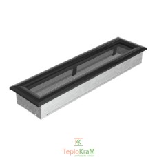Вентиляційна решітка Kratki Oskar 42OC 11x42 см, чорна