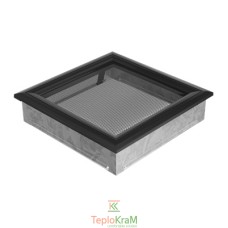 Вентиляційна решітка Kratki Oskar 22OC 22x22 см, чорна