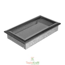 Вентиляційна решітка Kratki Oskar 30OCS 17x30 см, чорно-срібна