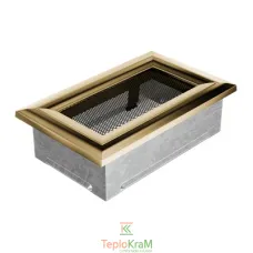 Вентиляционная решетка Kratki Oskar 117O 11x17 см, золото (гальвиническая)