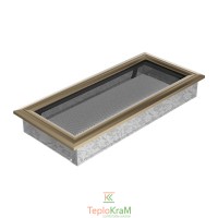 Вентиляционная решетка Kratki Oskar 37O 17x37 см, золото (гальвиническая)