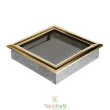 Вентиляційна решітка Kratki Oskar 22O 22x22 см, золото (гальвінічна)