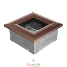 Вентиляційна решітка Kratki Oskar 11OM 11x11 см, мідна (гальвінічна)