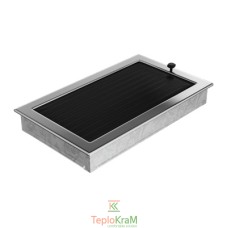 Вентиляционная решетка Kratki 22/37NX 22x37 см, никелированная, с жалюзи