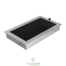 Вентиляционная решетка Kratki 22/37SZX 22x37 см, шлифованная, с жалюзи