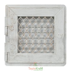 Вентиляционная решетка Kratki RETRO1/22/B/A 22x22 см, белая