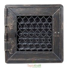 Вентиляционная решетка Kratki RETRO1/17/G/A 17x17 см, графитовая