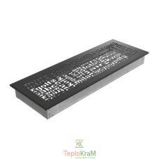 Вентиляційна решітка Kratki 49ABC/C 17x49 см, чорна