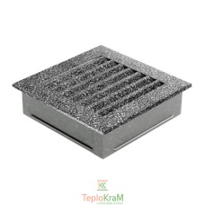 Вентиляционная решетка Kratki 17CS/FRESH 17x17 см, черно-серебряная