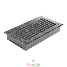 Вентиляционная решетка Kratki 30CS/FRESH 17x30 см, черно-серебряная