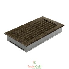 Вентиляционная решетка Kratki 30CZ/FRESH 17x30 см, черно-золотая