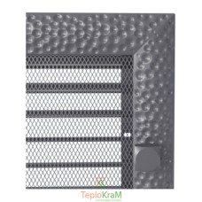 Вентиляційна решітка Kratki VENUS 22/37VGX 22x37 см, графітова, з жалюзі