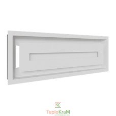 Вентиляційна решітка Kratki 49B/WIND 17x49 см, біла