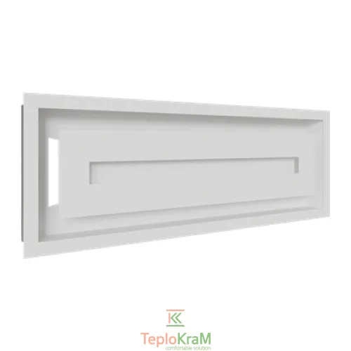 Вентиляційна решітка Kratki 49B/WIND 17x49 см, біла