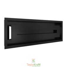 Вентиляционная решетка Kratki 49C/WIND 17x49 см, черная