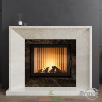 Обудова камінна Ріо пряма (crema marfil, polaris) Браво
