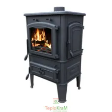 Піч FerGuss MAGMA SD 10,2 кВт, кришка elipsa, з шибером, бічні дверцята