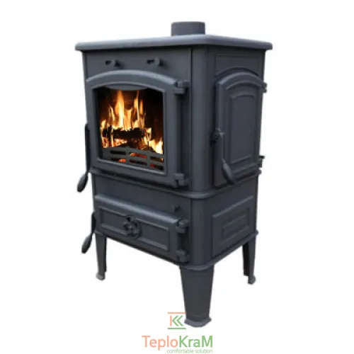 Піч FerGuss MAGMA SD 10,2 кВт, кришка elipsa, з шибером, бічні дверцята
