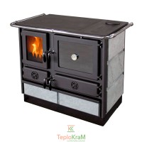 Піч MBS Magnum black stone 11 кВт праве підключення димоходу