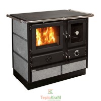Піч MBS Super Thermo Magnum black stone 20 кВт праве підключення димоходу