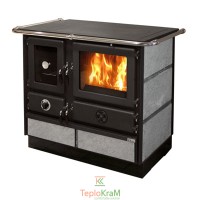 Піч MBS Super Thermo Magnum black stone 20 кВт ліве підключення димоходу