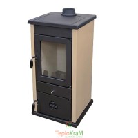 Піч MBS Vesta Eco creamy 9 кВт верхнє підключення димоходу