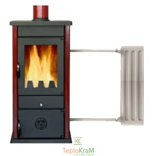 Піч MBS Thermo Vesta bordo 8 кВт верхнє підключення димоходу