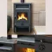 Печь MBS Thermo In black stone 16 кВт верхнее подключение дымохода