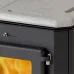 Піч MBS Thermo Vulkan black stone 20 кВт верхнє підключення димоходу