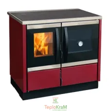Піч MBS Thermo Rocky red 25 кВт праве верхнє підключення димоходу