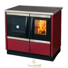 Печь MBS Thermo Rocky red 25 кВт левое верхнее подключение дымохода